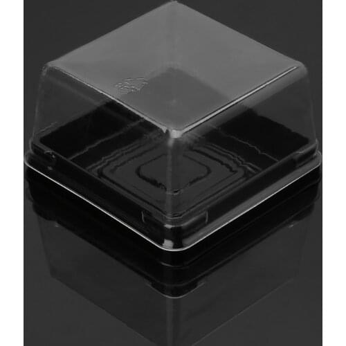 80g Square Moon Cake Trays Mooncake Packaging Box Container Holder 50 Sets X7YF
