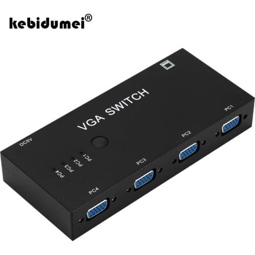 2Ways VGA Video Switch Adapter Converter Box 4Port VGA Video Switch Switcher 2Ports Switcher Splitter for PC Monitor Accessories