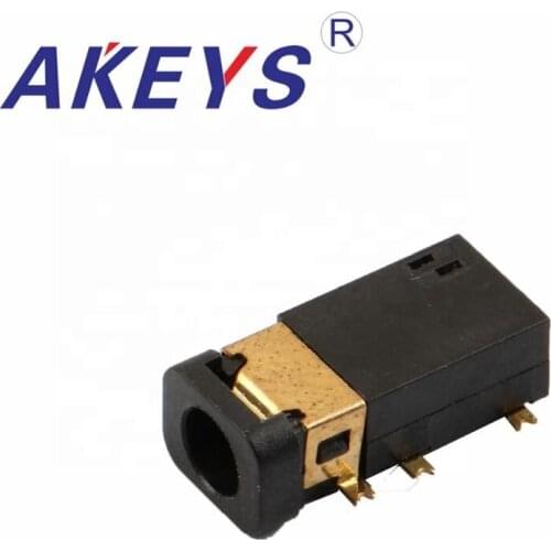 10PCS PJ-311 3.5 Earphone Jack 6 Pin Unthreaded Hole1 Fixed Pin Jack For Micro Usb Power Socket With Single Seam And Column