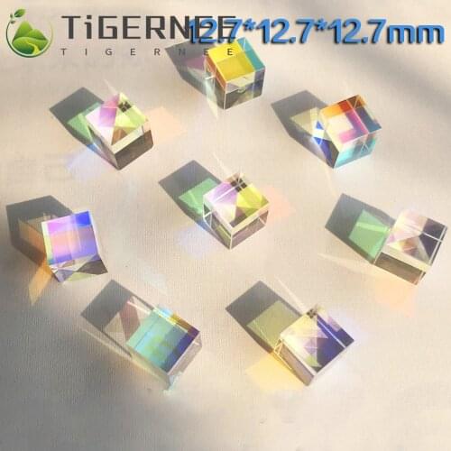 12.7*12.7*12.7MM Cube Principle of Splitting Prism for Hexahedral Bright Optical Experiments Projector