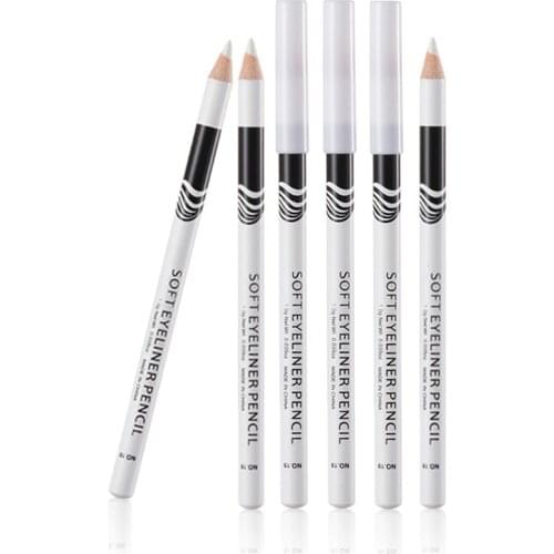 2-10PCS White Eyeliner Pencil Waterproof Long Lasting Eyes Brighten Pen Women Make Up Smooth Easy to Wear