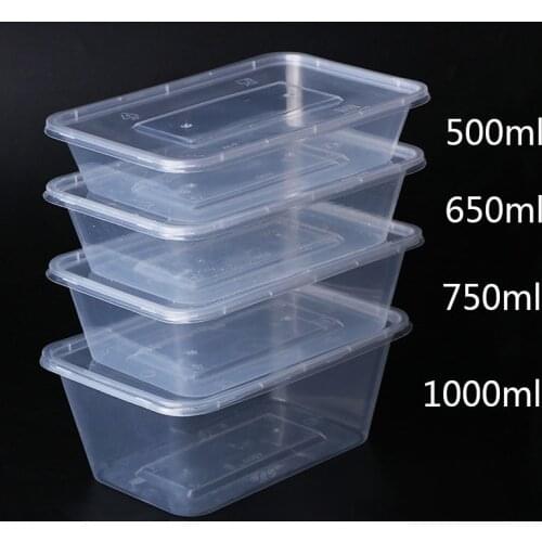 20pcs Transparent Fruit Carry Out Box Disposable Vegetable Fruit Salad Bento Boxes Kitchen Fridge Fresh-keeping Food Container