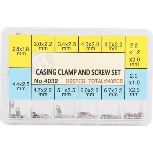 Assorted 10 Sizes Watch Parts Steel Watch Movements Fixing Adapter Securing Screws High Quality Watch tools For Watchmaker b