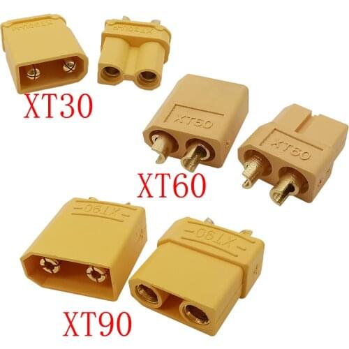 5Pairs XT30 XT60 XT90 Male Female Bullet Connectors Plugs for RC Lipo Battery Quadcopter Multicopter Toys Motor Controller