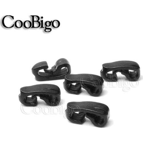 5pcs Outdoor External Strapping Plastic Buckle Snap Hook Elastic Rope Cord Bungee Ties Outdoor Backpack Bag Parts Accessories