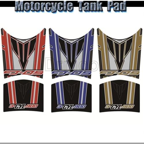 Motorcycle Accessories Tank Pad Protector Sticker Fish Bone Gas Fuel Tank Stickers For Yamaha FJ09 FJ-09