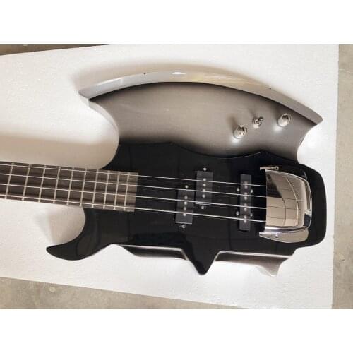 Free shipping /22 Frets /4 Strings Axed Shaped Electric Bass/ with Rosewood Fretboard