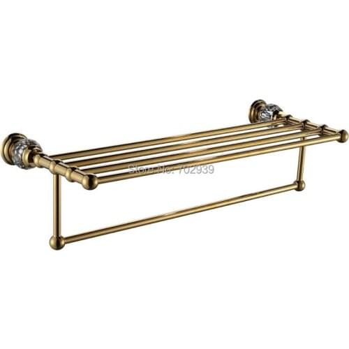 FREE SHIPPING new design 24k GOLD Crystal towel shelf