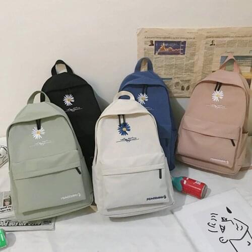 Printed Flower Children School Bags For Teenage Girls Waterproof School Backpack Child Student Book Bag Nylon Casual Schoolbag