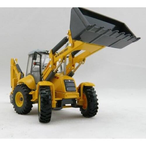 Diecast 1/50 Scale Backhoe Loader Alloy Model Metal Excavator Construction Vehicle Collection Souvenir Decorate Ornaments