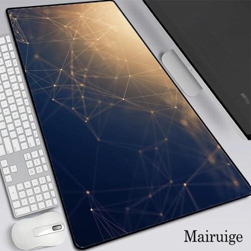 Geometric Polygon Pictures Gaming Mouse Pad Game Computer Keyboard Office Long Table Mat Lockedge XXL Large Mousepad Desk Mat