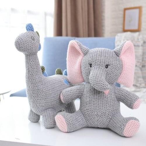 Imitation Dinosaur Doll Unicorn Doll Knitting Creative Doll Plush Toy Customized Gift for Girlfriend