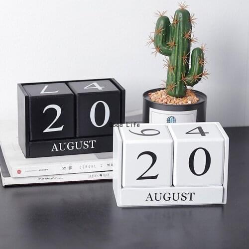 Creative Black And White Calendar Perpetual Calendar Clothing Store Props Home Decorations