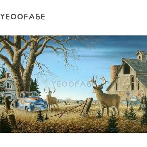 DIY Diamond Painting Cross Stitch kits Full square diamond Mosaic reindeer pattern Diamond Embroidery Icons home Decorative