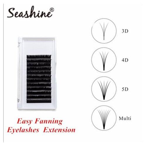 Hand Made Seashine Individual Lashes Eyelashes Extension Easy Fans Eyelashes Extension Blooming Lashes Mink Lashes Free Shipping