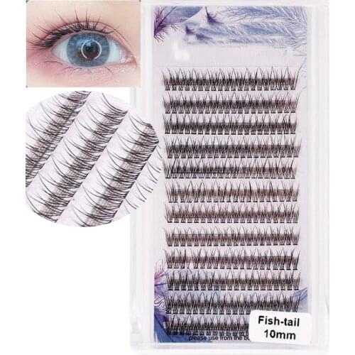 New fish tail Volume Eyelashes Extension bottom Stem Pre made Fans C curl Mink Lash Eyelash Individual Extensions tools