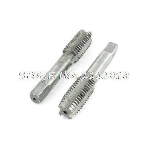 Pair HSS Square Head M14 4 Flutes Hand Screw Thread Metric Plug Taps