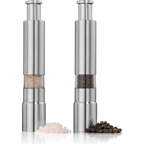 Manual Pepper Grinder Cooking Gadgets Stainless Steel Small Seasoning Grinding Salt Pepper Pepper Mills Kitchen Accessories