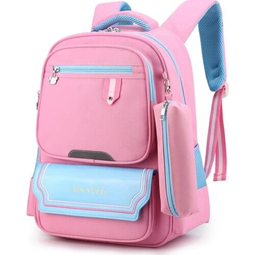 Girls School Bags Preppy Style Backpacks School Students Contrast Color Backpack Children Bag Kids Satchels mochila infantil