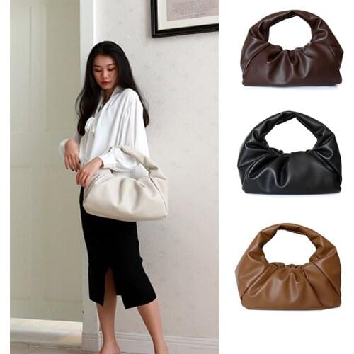 40CM The Shoulder Pouch High Quality Ladies Handbags and Purses Soft PU Leather Handbag for Women 2020 Bag