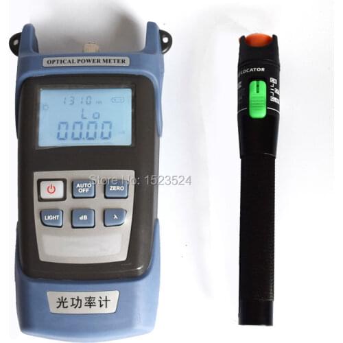 High Precision -70~+10dBm Handheld Fiber Optical Power Meter + Visual Fault Locator 30mw 20-30km