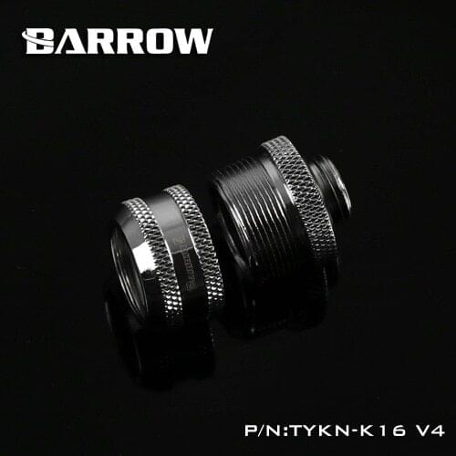 Barrow TYKN-K16V4, OD16mm Hard Pipe Fittings, G1 / 4 Adapter For OD16mm Hard Tubes