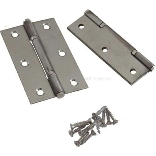 1 Pair Stainless Steel Wood Door Box Hinges With Bearings 3" 2PCs
