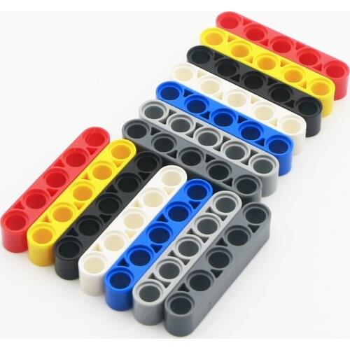 100pcs MOC Bricks Technic parts Liftarm 1x5 Thick Beam kid DIY Educational Mindstorm Toy 32316 echnic Bulk Parts Building Blocks