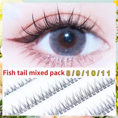 160 Clusters of Professional Makeup Single Cluster Eyelashes Grafting False Eyelashes Single Cluster Segmented Mixed Eyelashes