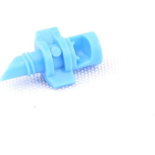 500pcs 90 Degree Flower Fruit Tree Irrigation Device Blue Insert Micro Spray Refraction Nozzle Sprinkler Irrigation Emitters