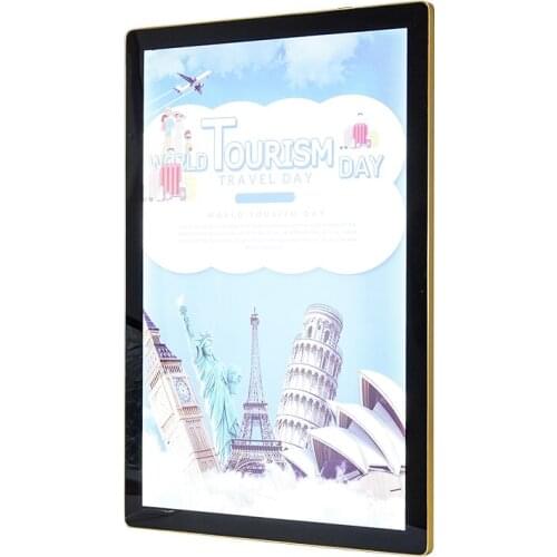 Customizable single sided advertising led signage duratrans silver aluminium back lit light box retail sign