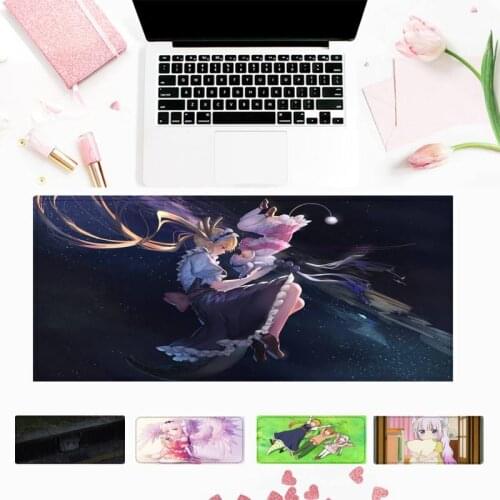 Promotion Miss Kobayashis Dragon Maid Kanna Kamui Gaming Mouse Pad Big Mouse Mat Desktop Mat Computer Mouse pad For Overwatch