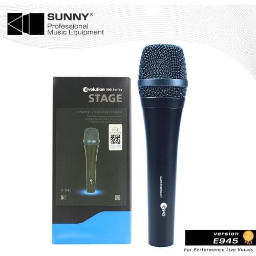 Free Shipping E945 Wired Dynamic Cardioid Super-Cardioid 945 Handheld Mic For Live Vocals Karaoke For Sennheiser microphone