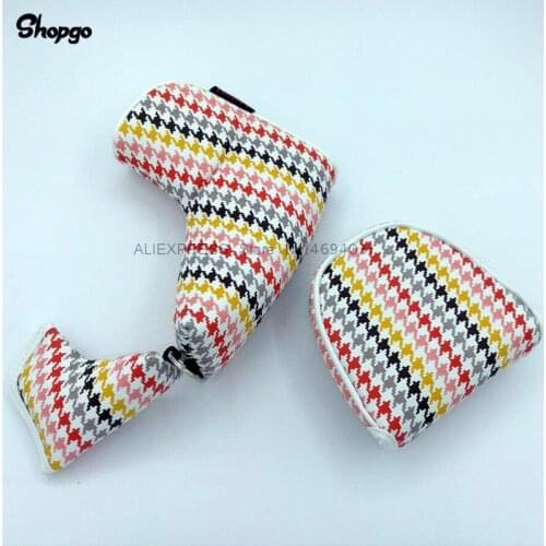 Blade / Mallet Golf Putter Covers With Magnetic Closure Outdoor Waterproof Golf HeadCovers For Man Women