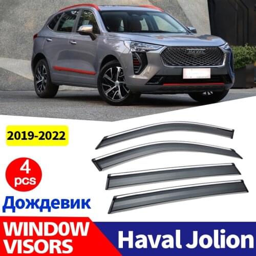 Car Windows Cover FOR Haval Jolion 2019-2022 Window Visors Car Sun Rain Shield Deflectors Awning Trim Exterior Smoke Guard