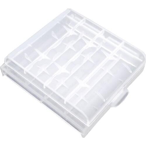 AA AAA Battery Storage Case Hard Plastic Rechargeable Batteries Holder Box Battery Protective Case