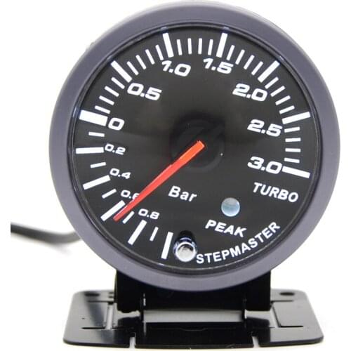 DRAGON GAUGE 3.0 BAR 60MM Boost Turbo Gauge Black Color With Sensor