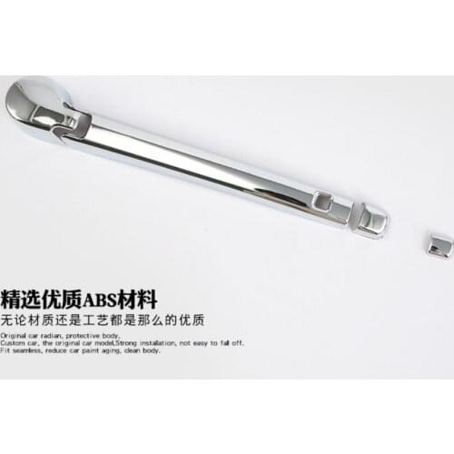 For Skoda Kodiaq 2017 4PCS ABS Chrome Car Rear Wipers Blade Decorative Frame Cover Trim Stickers Car Styling Auto Accessories