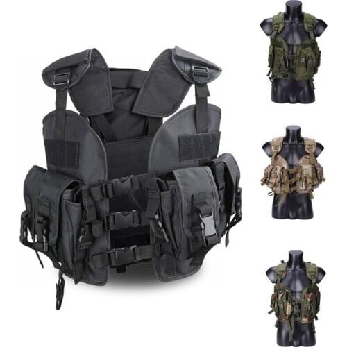 Seal Molle Camouflage CS Games Airsoft Vest Tactical Vest Paintball Fishing Hunting Vest Military Army Body Armor Combat Vest