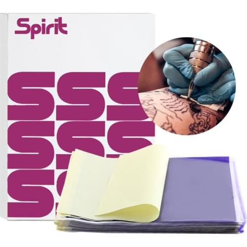 100 Pages A4 Tattoo Transfer Paper Spirit Master Tattoo Paper Thermal Stencil Carbon Copier Paper For Tattoo Arts Tattoo Machine