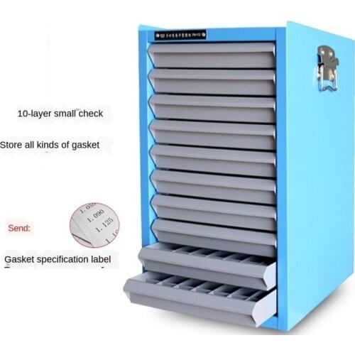 10 Levels Multifunctional Gasket Storage Cabinet Common Rail Injector Washer Gasket Nozzle Gasket Placement Box Repair Tool