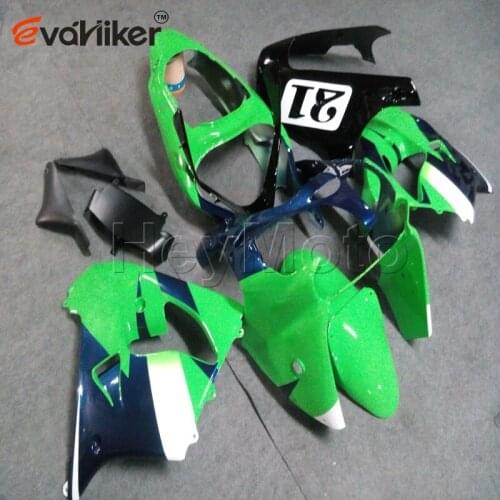 ABS Plastic fairing for ZX9R 2000 2001 green blue ZX 9R 00 01 bodywork kit motorcycle panels H3