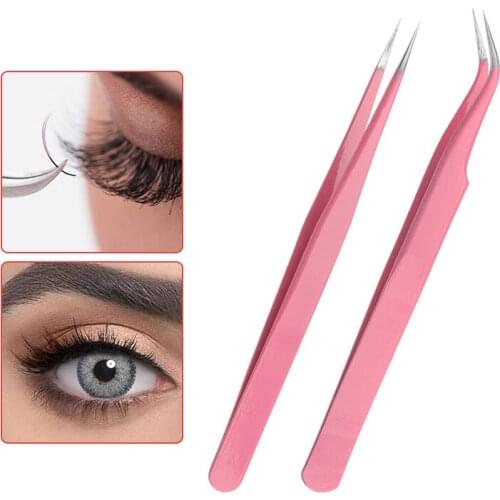 Eyelash Extension Tweezers Maquiagem Professional Accurate Volume Classical Tweezers Stainless Steel Makeup Tweezers