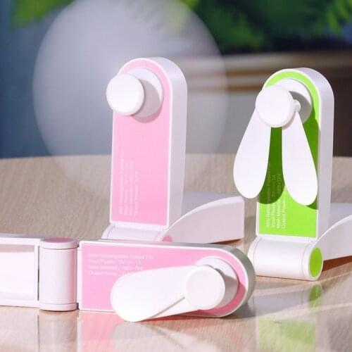 Usb Mini Fold Fan Electric Portable Hold Small Air Cooler Originality Charging Household Electrical Appliances Desktop Ventilado
