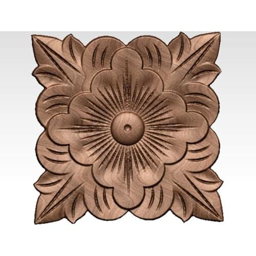 Carved Appliques 3D model for cnc 3D carved figure sculpture machine in STL file 3D furniture decoration Decor