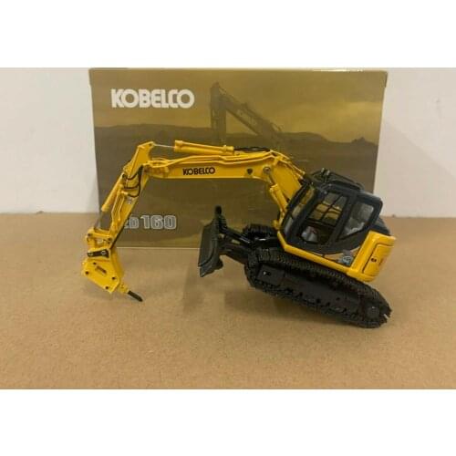Ros Kobelco ED160BR-5 Ultra Small Round Excavator/Hammer Yellow 1:50 Scale Model