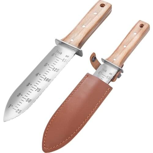 Garden Knife With Sheath, Soil Knife Perfect for Digging, Japanese Extra Sharp Blade Design