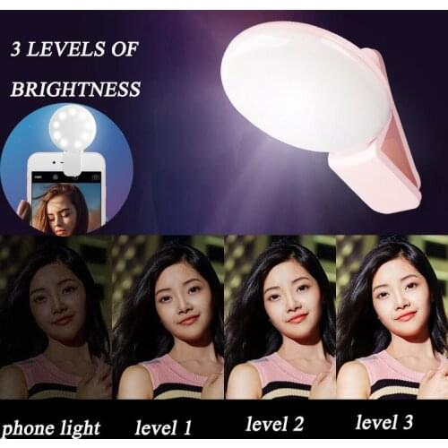 Led Selfie Ring Light Novelty Makeup Lightings Led Selfie Light Mobile Phones Photo Night Light Led Mirror Neon Sign Selfie Ring