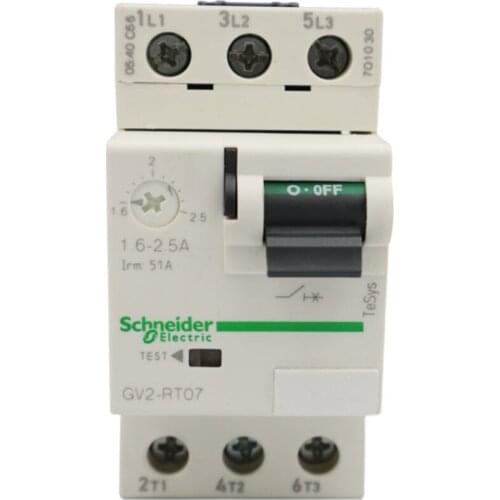 Schneider GV2RT Thermal-magnetic circuit breakers GV2RT03 GV2RT04 GV2RT05 GV2RT06 GV2RT07 GV2RT08