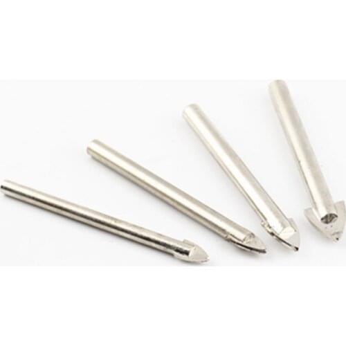 6 8 10 12mm 4pcs Triangle Carbide Drills Ceramics Drill